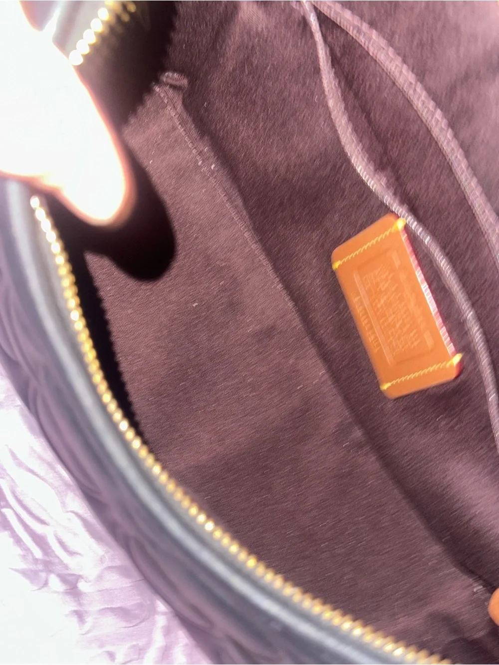 Coach Laurel Black Signature leather CZ178 BEAUTIFUL 😍 - Picture 3 of 8